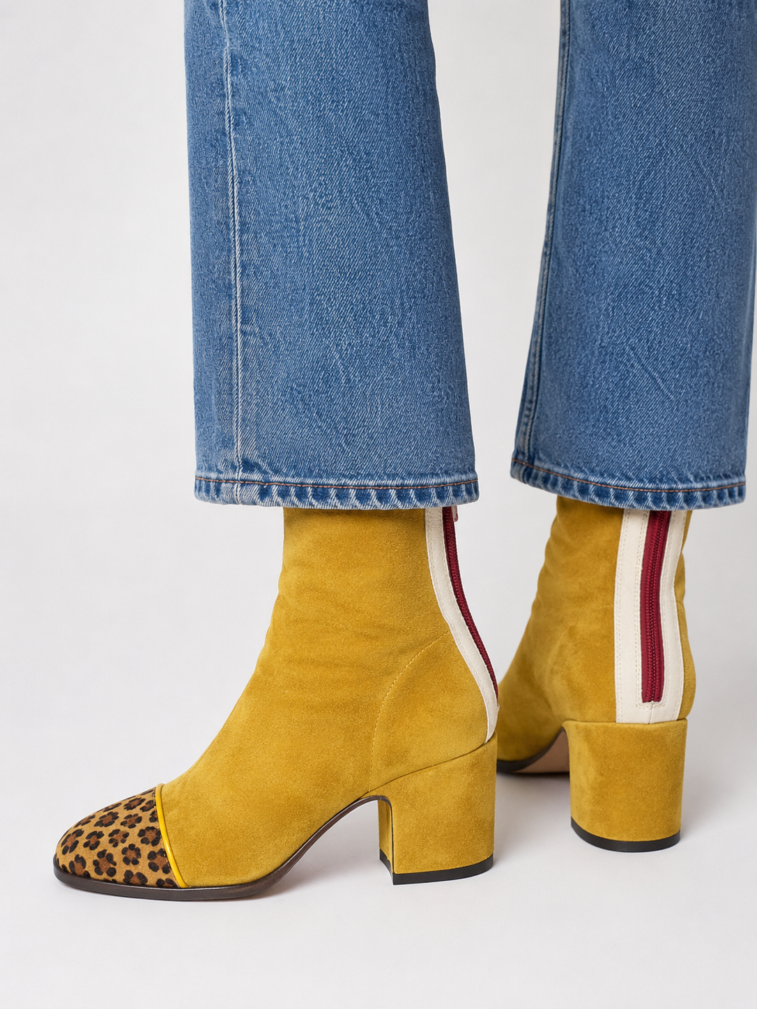 Renee™ | Suede Block Heel Boots