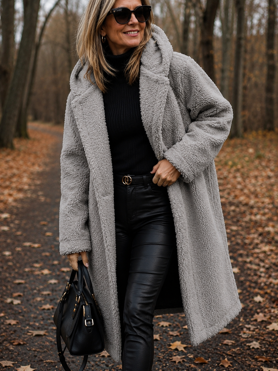 Roxanne | Long Teddy Coat