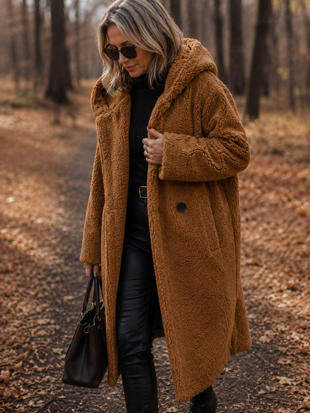 Roxanne | Long Teddy Coat