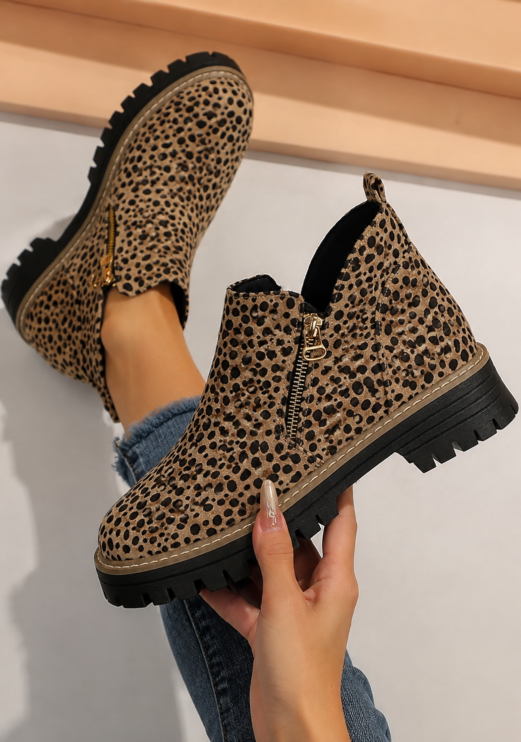 Shelley | Comfortable Zip Ankle Boots