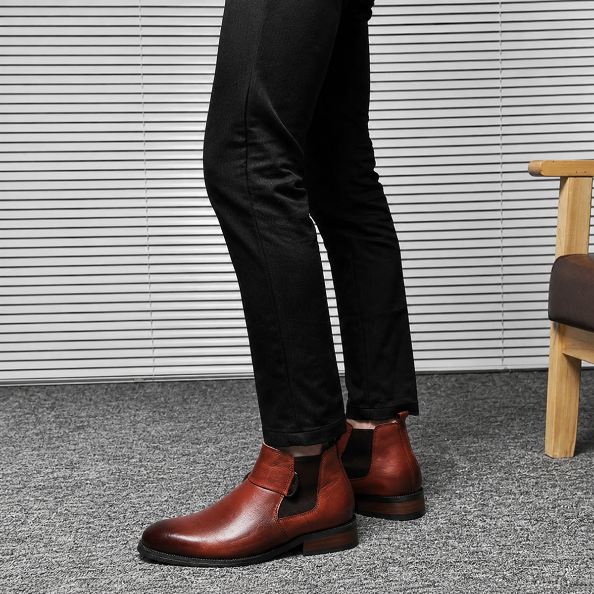 Victor | Covert Height-Boosting Chelsea Boots