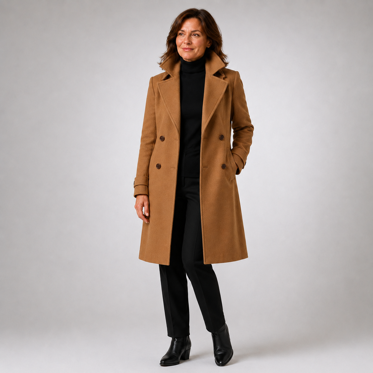 Wanda | Double-Breasted Long Coat