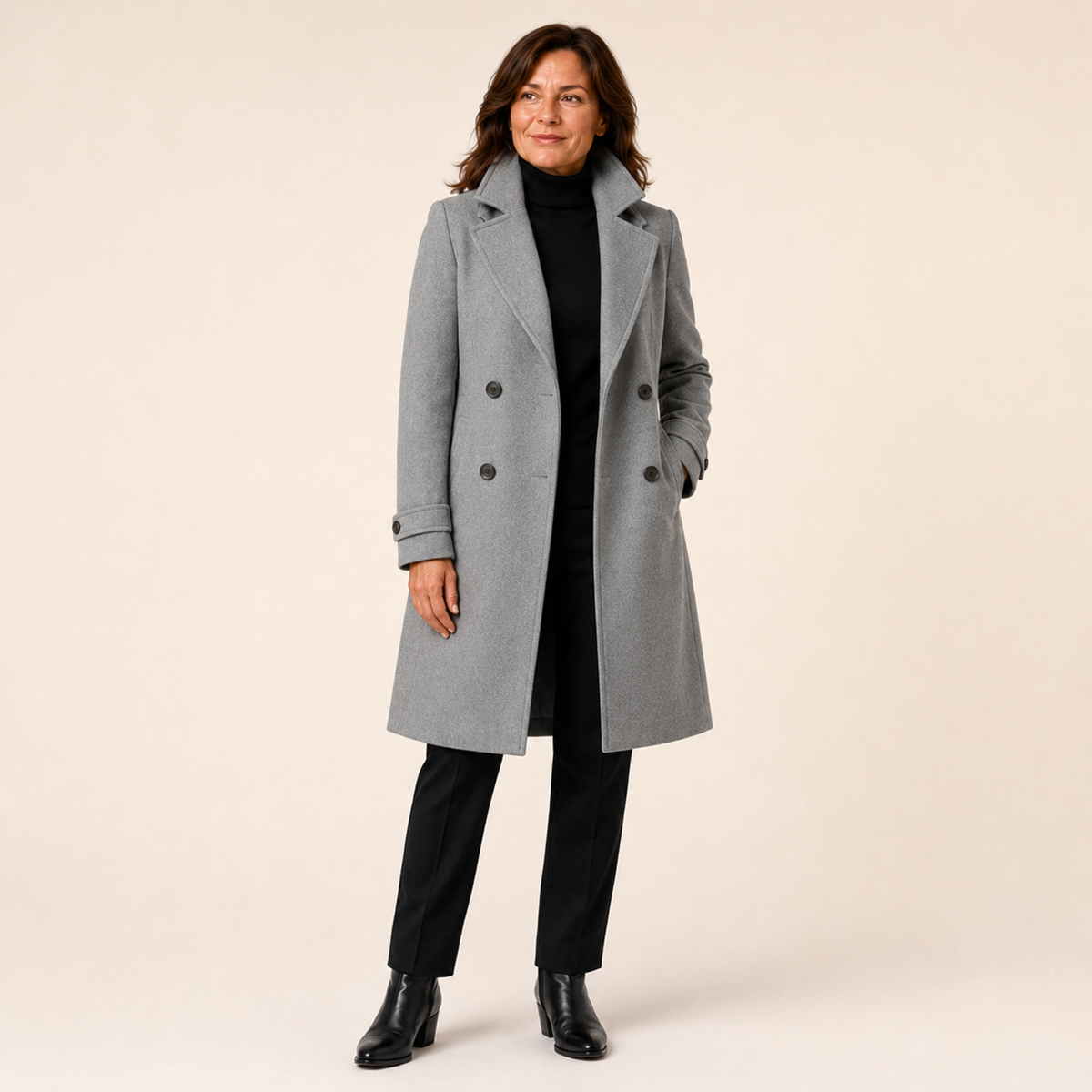 Wanda | Double-Breasted Long Coat