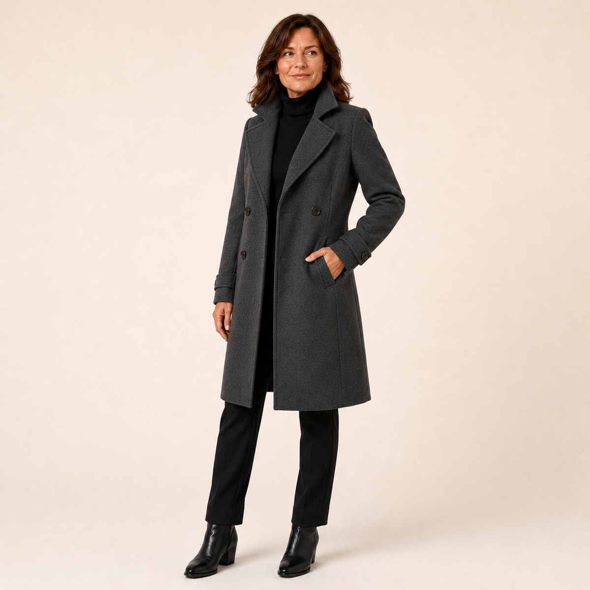 Wanda | Double-Breasted Long Coat