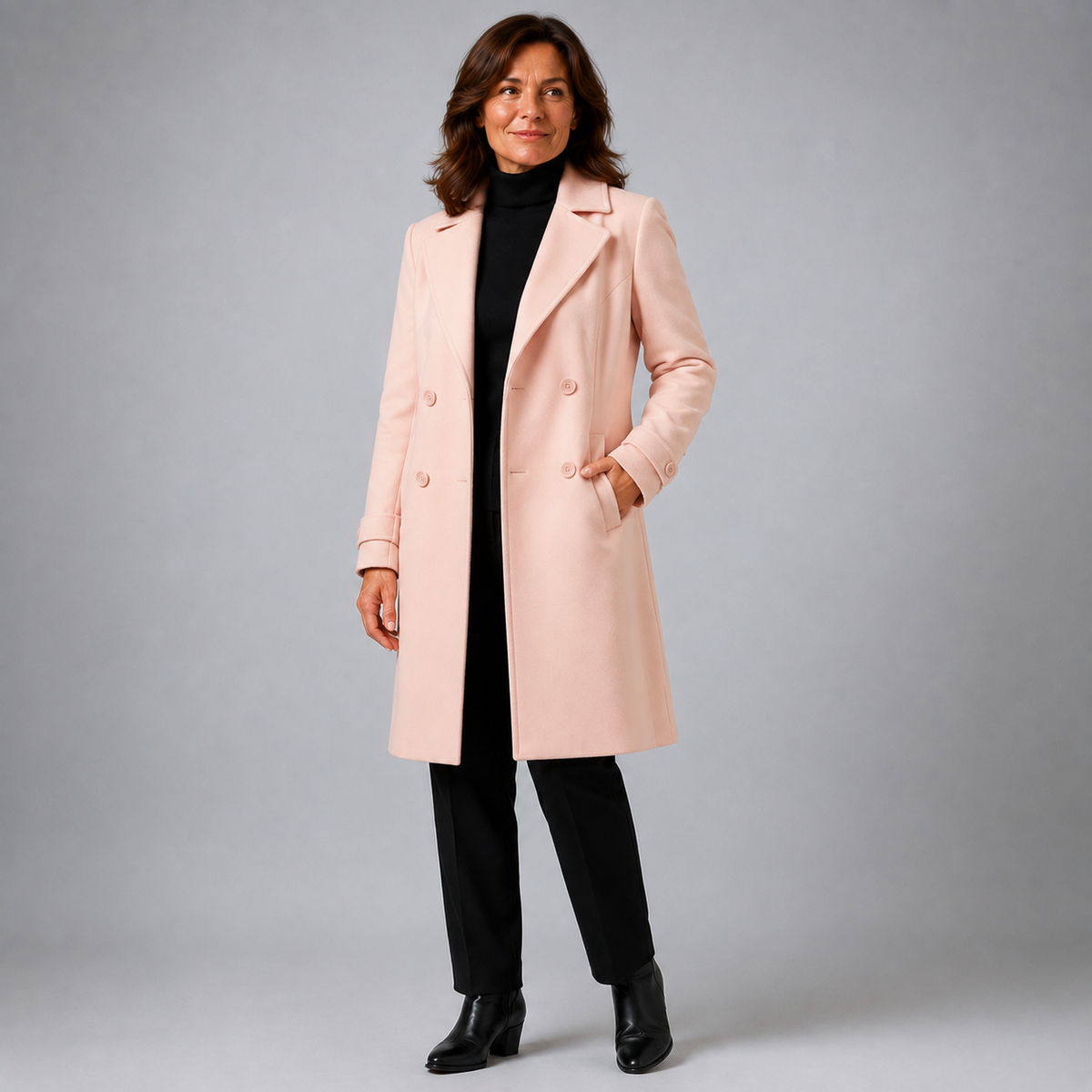 Wanda | Double-Breasted Long Coat