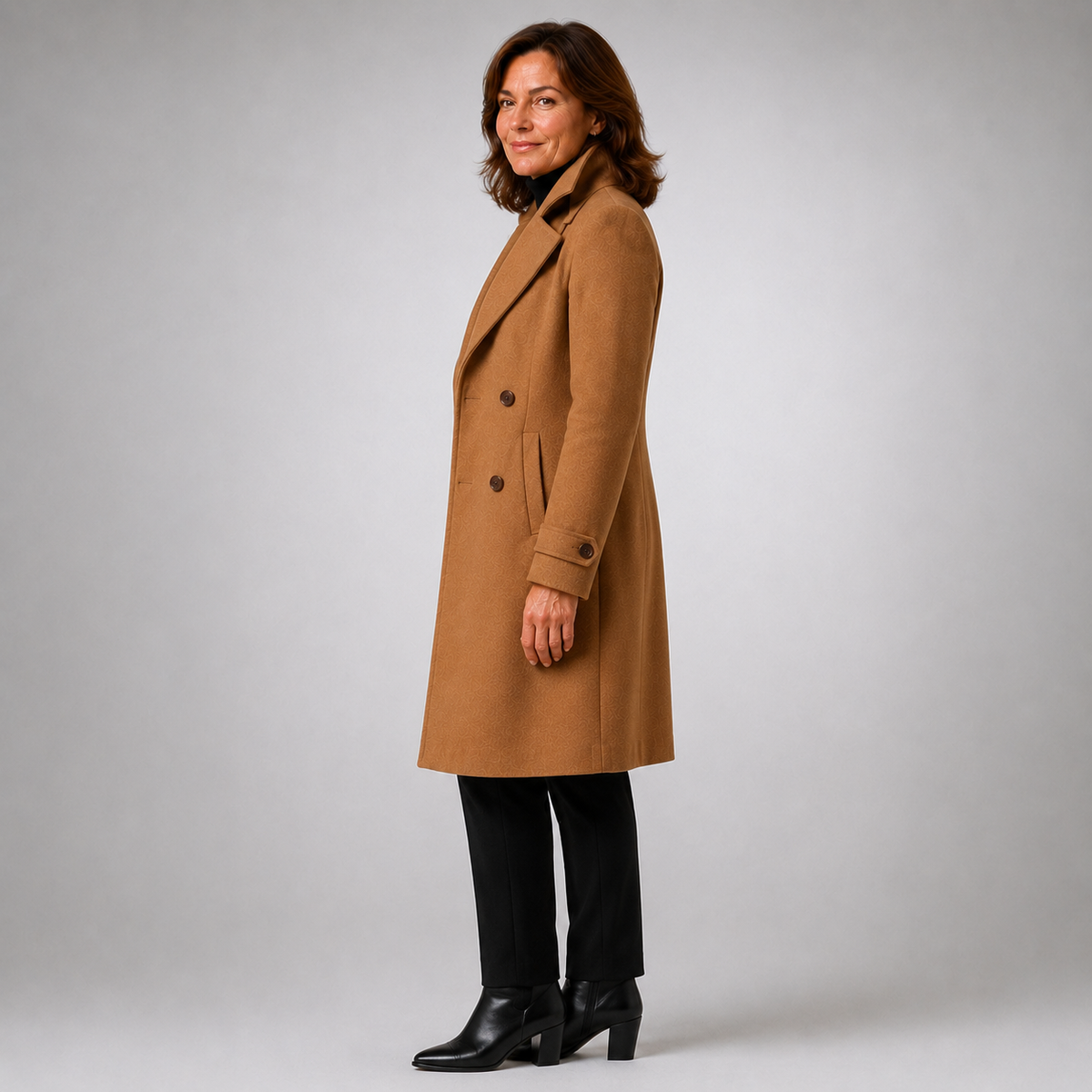 Wanda | Double-Breasted Long Coat