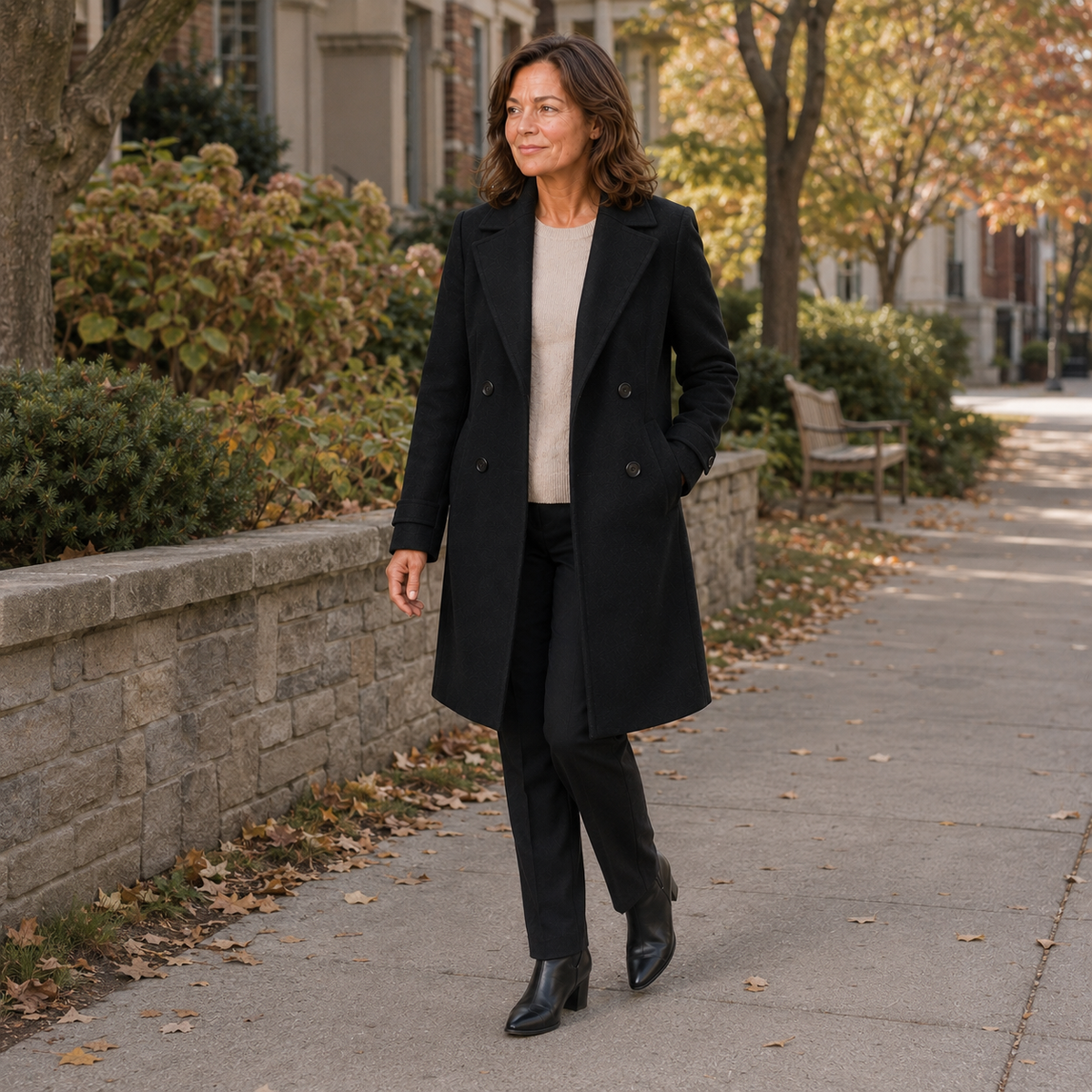 Wanda | Double-Breasted Long Coat